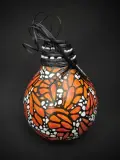 Monarca by Lyn Lewis Gourd with Acrylic Painting